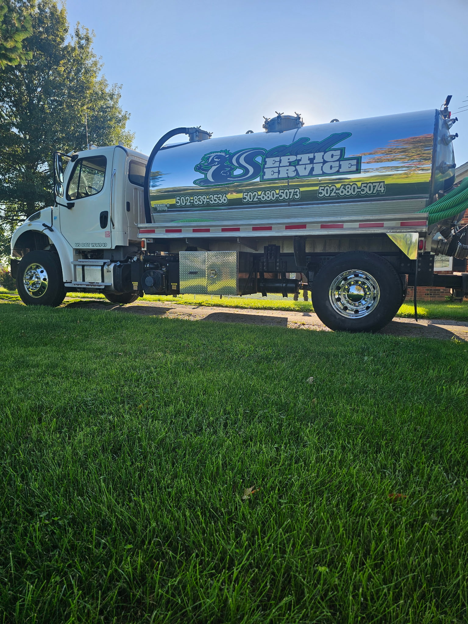 Septic system maintenance work performed by Schell Septic Service